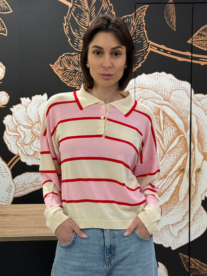 Maglia polo a righe - Vicolo