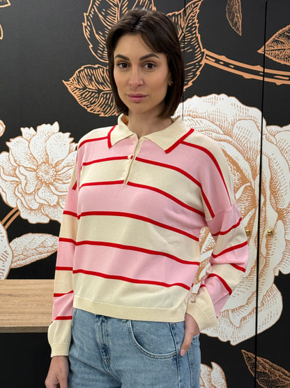 Maglia polo a righe - Vicolo