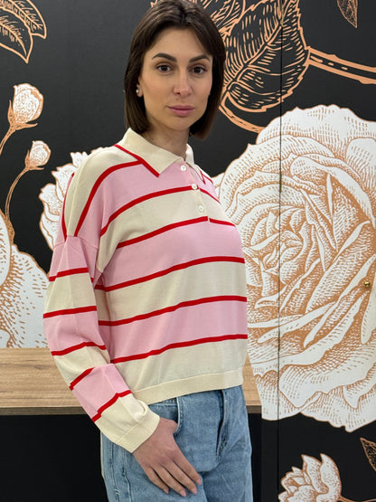 Maglia polo a righe - Vicolo