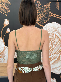 Top in pizzo verde - Philia Loft