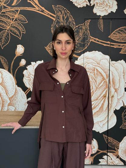 Camicia fluida moro - Philia Loft