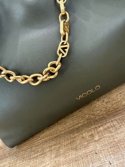 Borsa Tassel Small verde bosco - Vicolo