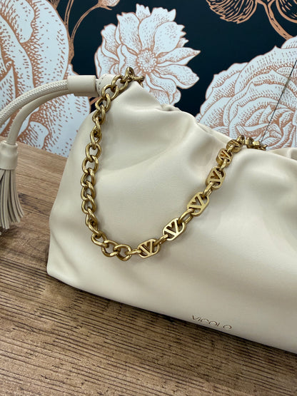 Borsa Tassel Small avorio - Vicolo