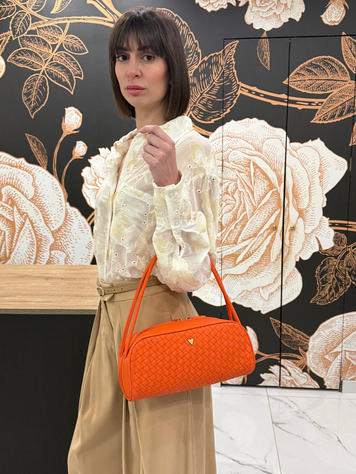 Borsa Hicary arancione - Vicolo