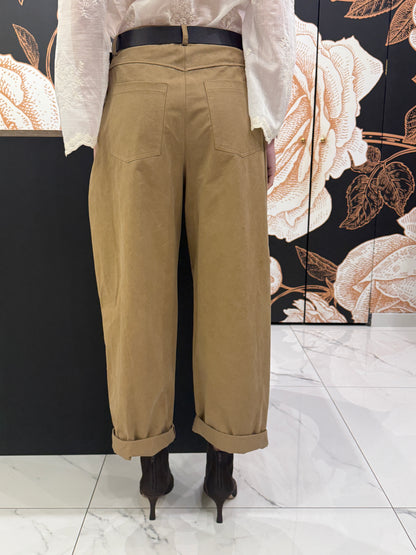 Pantalone Barrel biscotto - Vicolo