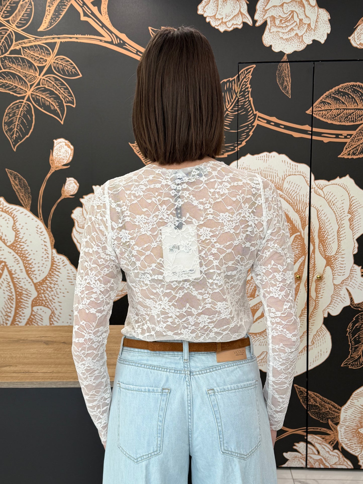 Maglia in pizzo bianco - HAVEONE