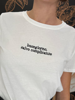 T-shirt maniche corte " Buongiorno, salvo complicanze" - Vicolo