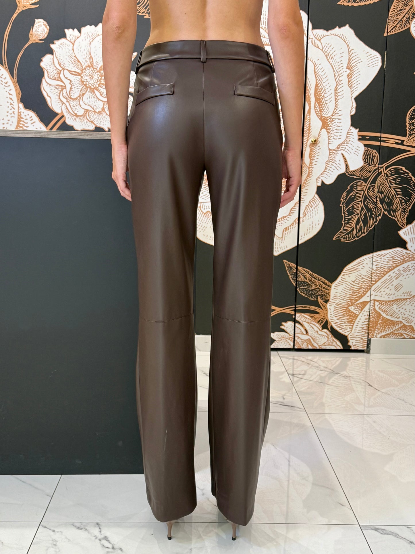 Pantalone ecopelle cioccolato - Souvenir Clubbing