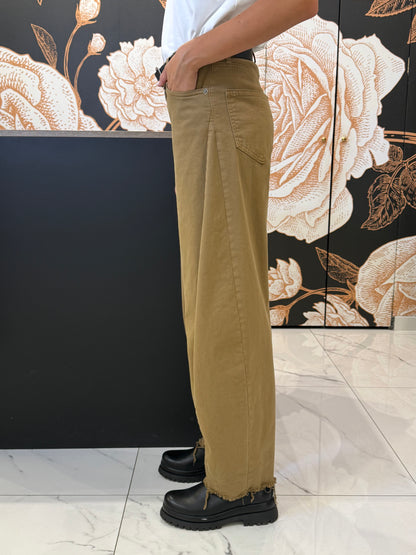 Pantalone balloon fit sfrangiato elasticizzato - Souvenir Clubbing