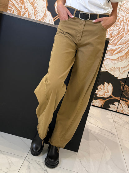 Pantalone balloon fit sfrangiato elasticizzato - Souvenir Clubbing
