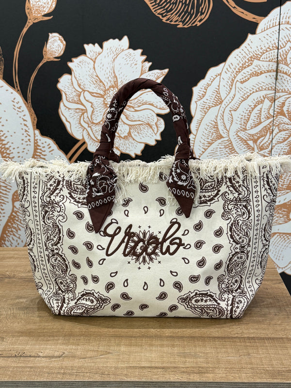 Borsa big Ibiza in canvas - Vicolo
