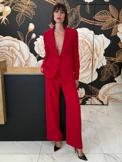 Completo Giacca monopetto e Pantalone rosso - kontatto