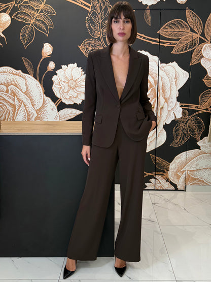 Completo Giacca monopetto e Pantalone cioccolato - kontatto