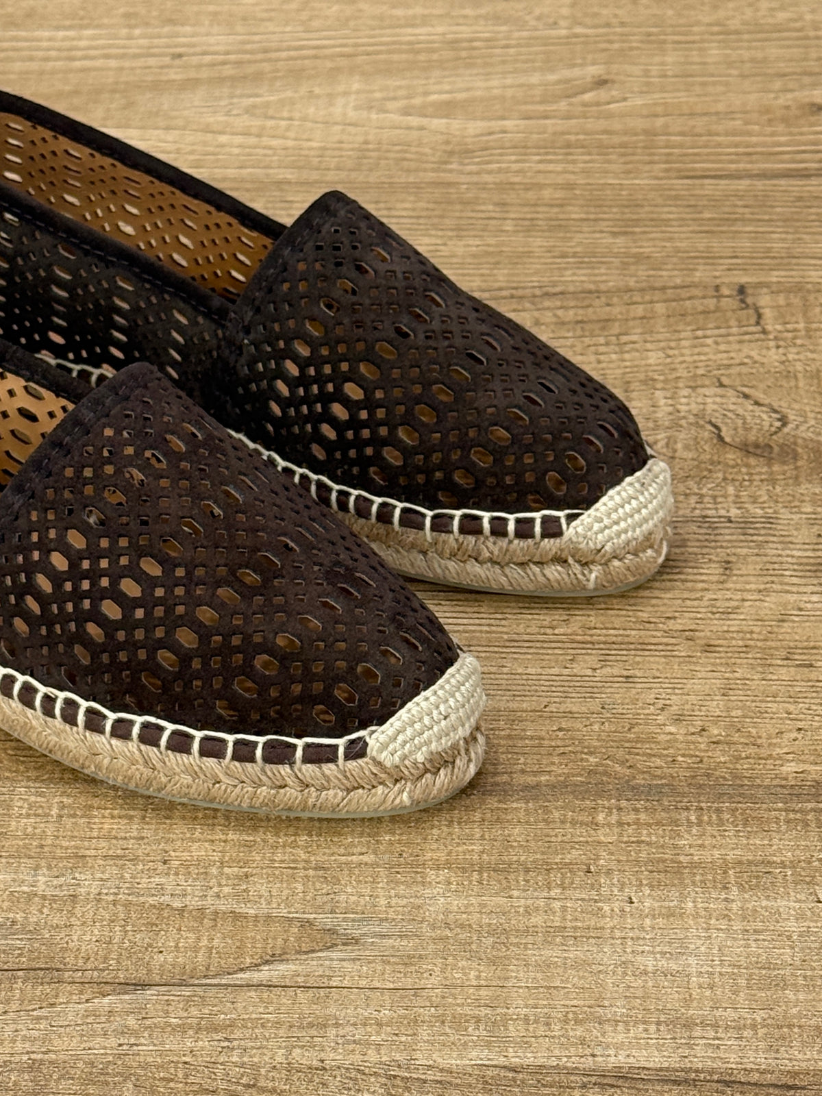 Espadrillas in camoscio marrone - Ovyè