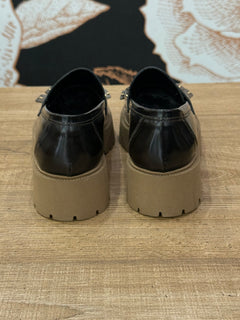 Mocassino in pelle con frange -Ovyé