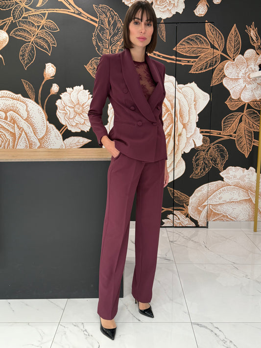 Blazer doppio petto Musa bordeaux - Silence Limited