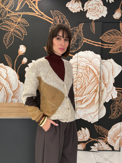 Cardigan fantasia rombi - Souvenir Clubbing