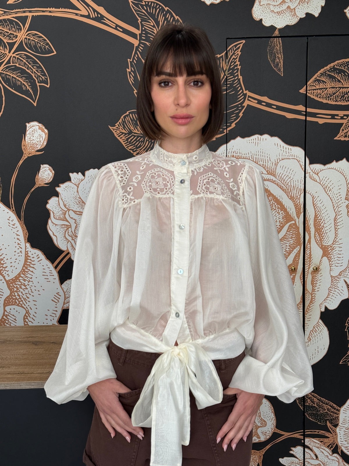 Camicia bohemien beige - HaveOne