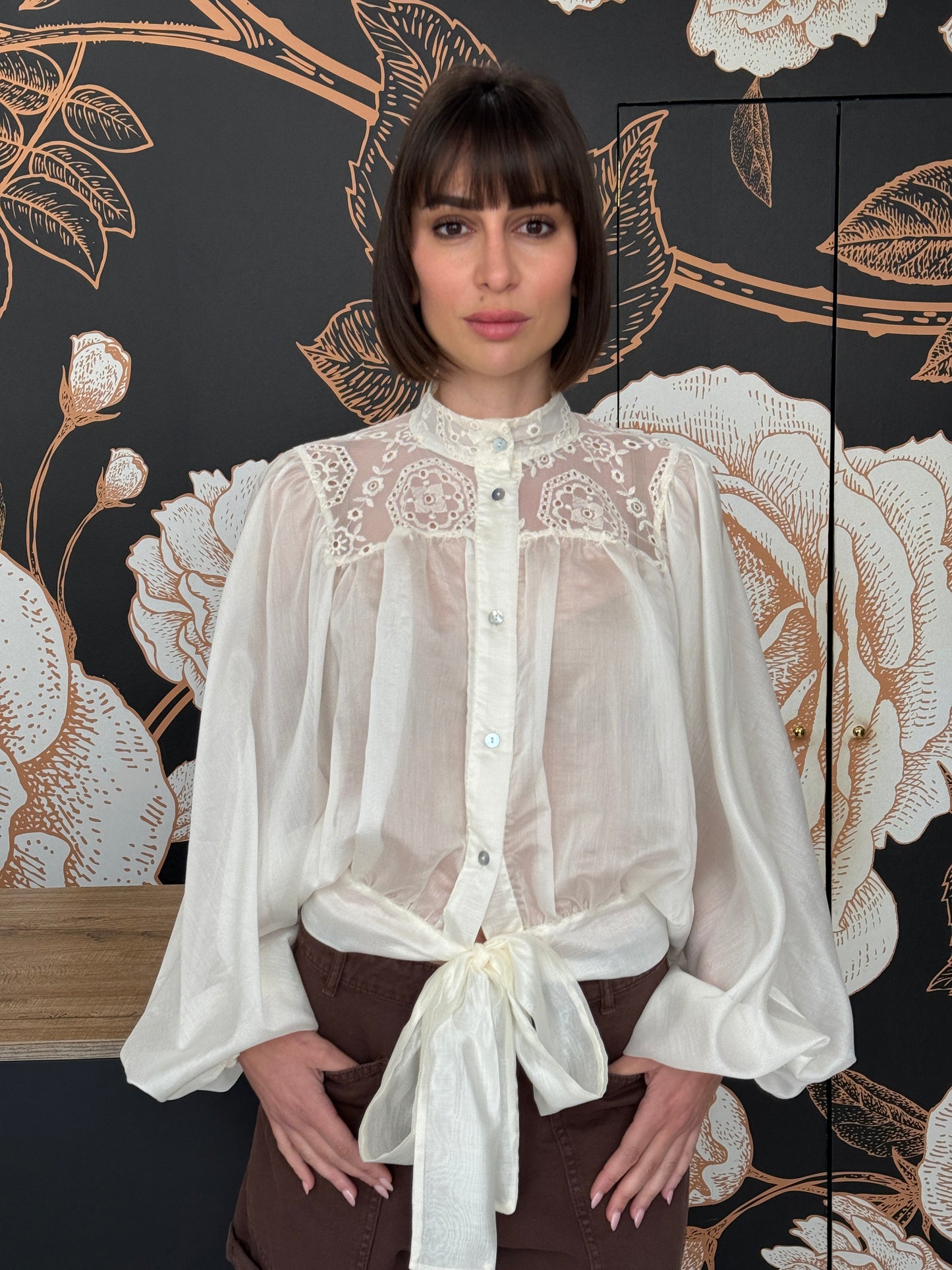 Camicia bohemien beige - HaveOne