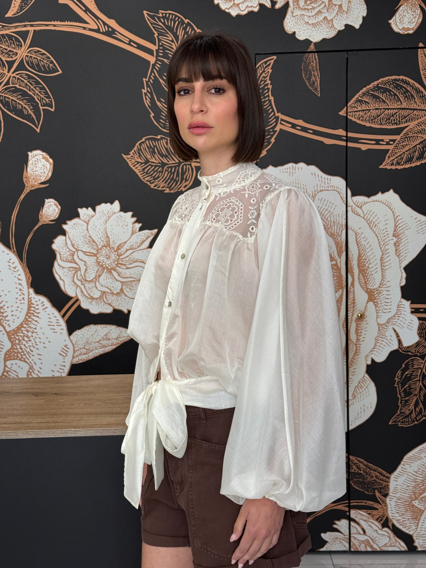 Camicia bohemien beige - HaveOne
