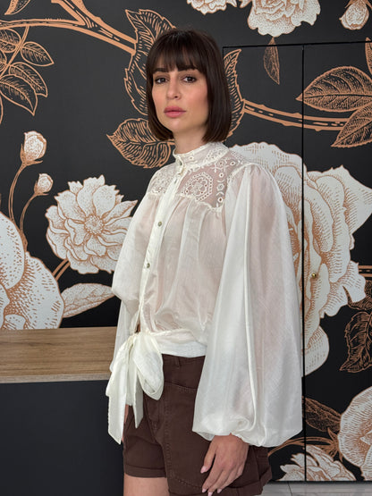 Camicia bohemien beige - HaveOne