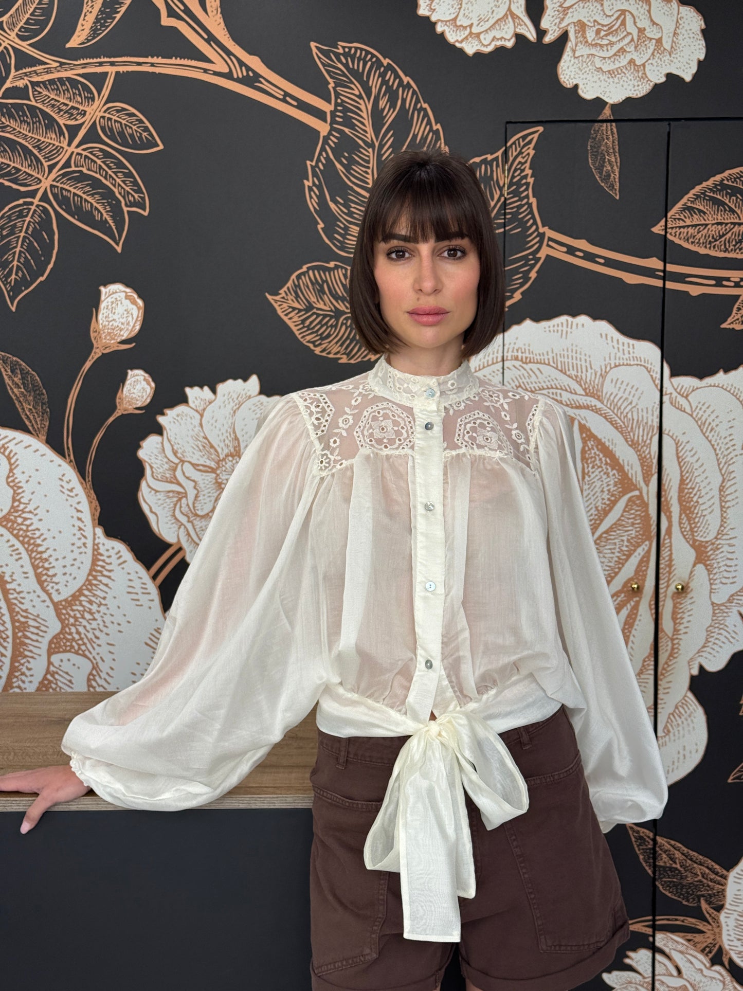 Camicia bohemien beige - HaveOne