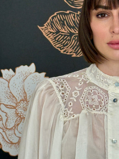 Camicia bohemien beige - HaveOne