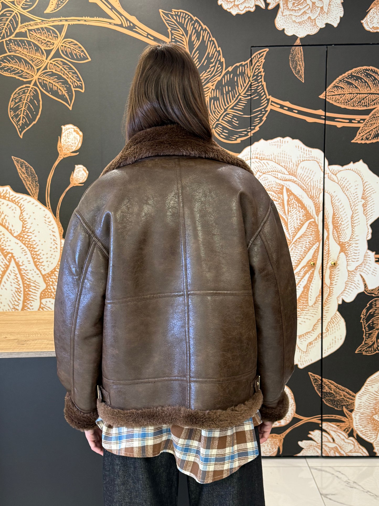 Giubbotto modello biker marrone - Silence Limited