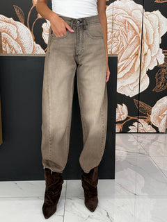 Jeans barrel modello Lucy denim vintage - Haveone