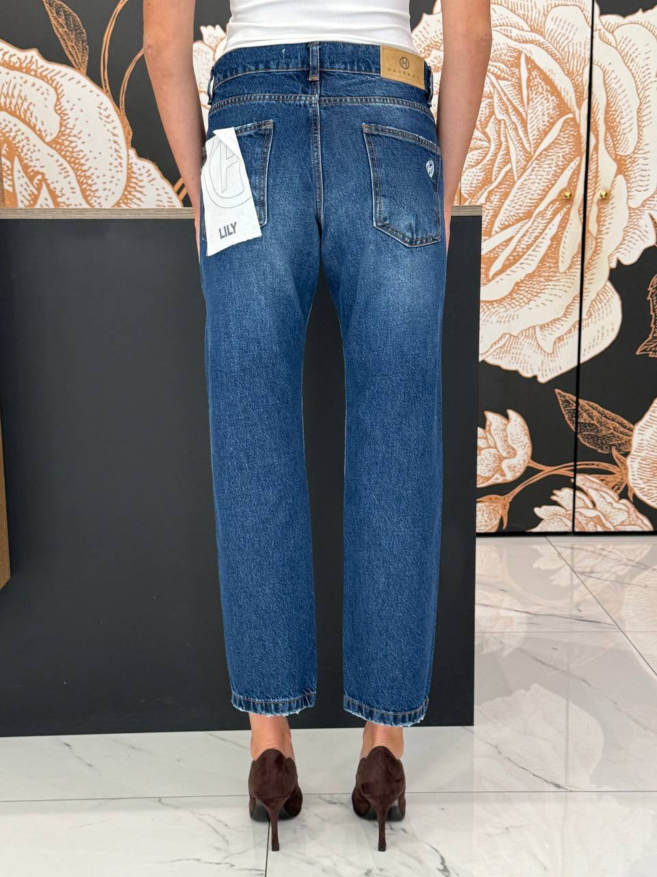Jeans Lily fit cropped diritto - Haveone