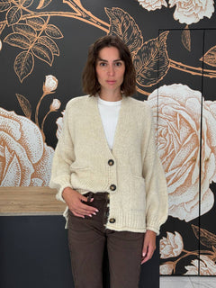 Cardigan tre bottoni calce - Haveone