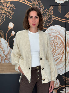 Cardigan tre bottoni calce - Haveone