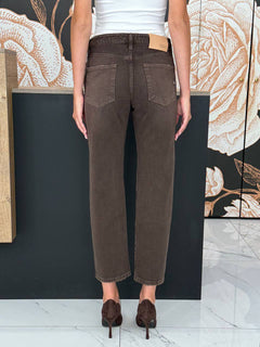 Jeans modello Zoe bottoni gioiello color fondente - Vicolo