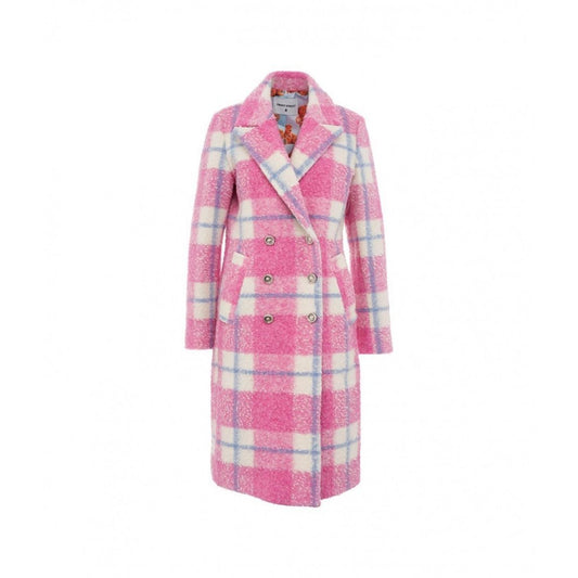 Cappotto Check white-pink doppiopetto