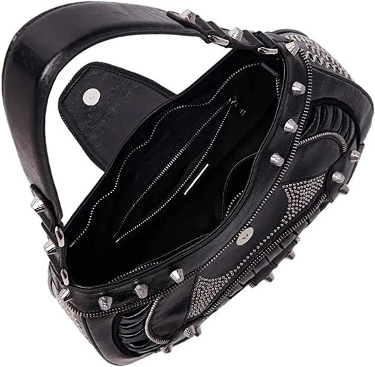 Borsa a mano rock nero