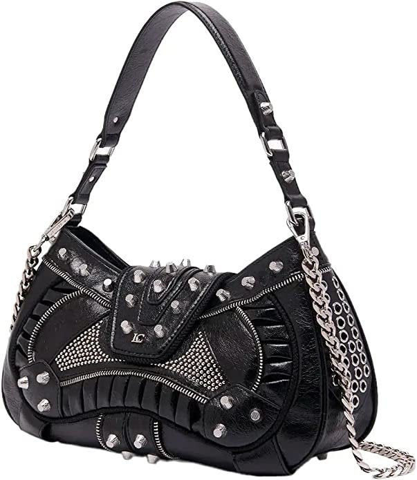 Borsa a mano rock nero