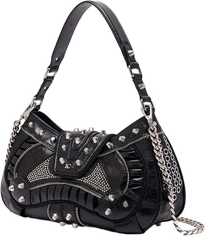 Borsa a mano rock nero