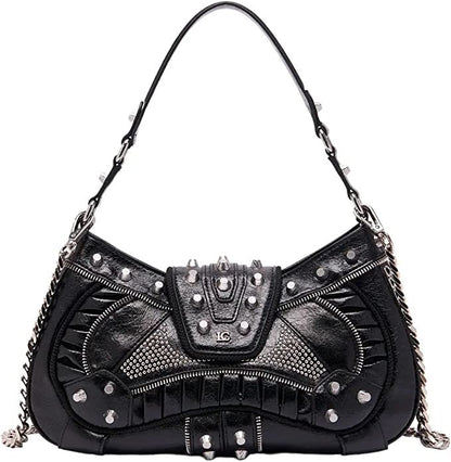 Borsa a mano rock nero