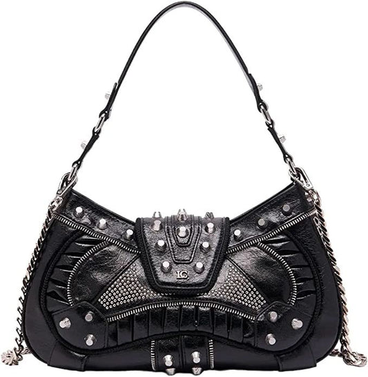 Borsa a mano rock nero