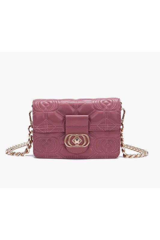 Mini shoulder bag leather fard