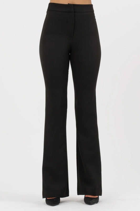 Pantalone mezza zampa nero