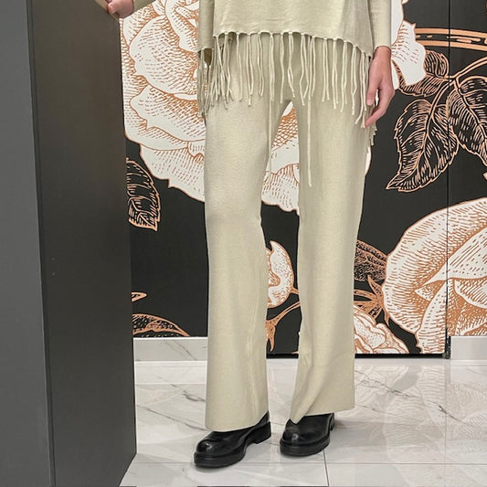 Pantalone punto stoffa sabbia