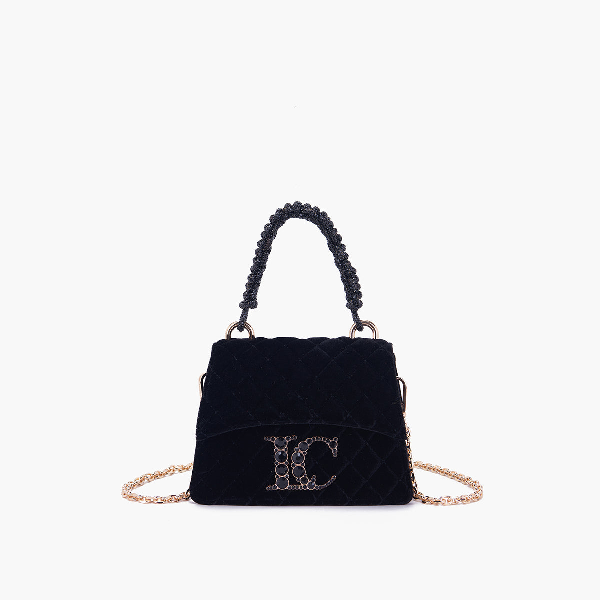 Mini borsa a mano nera