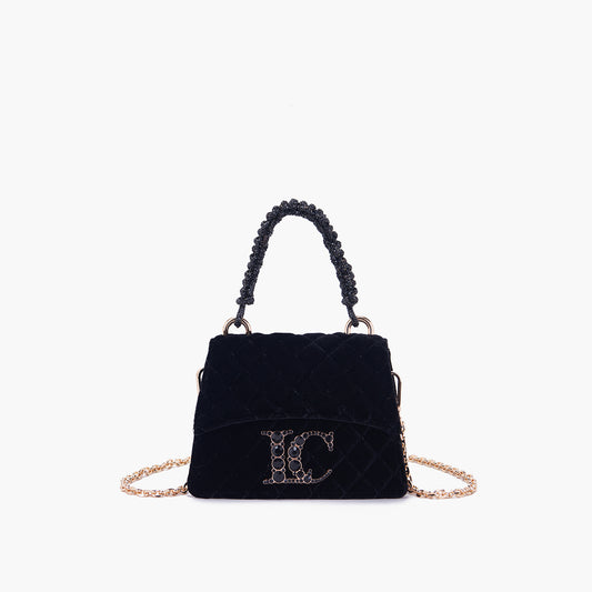 Mini borsa a mano nera