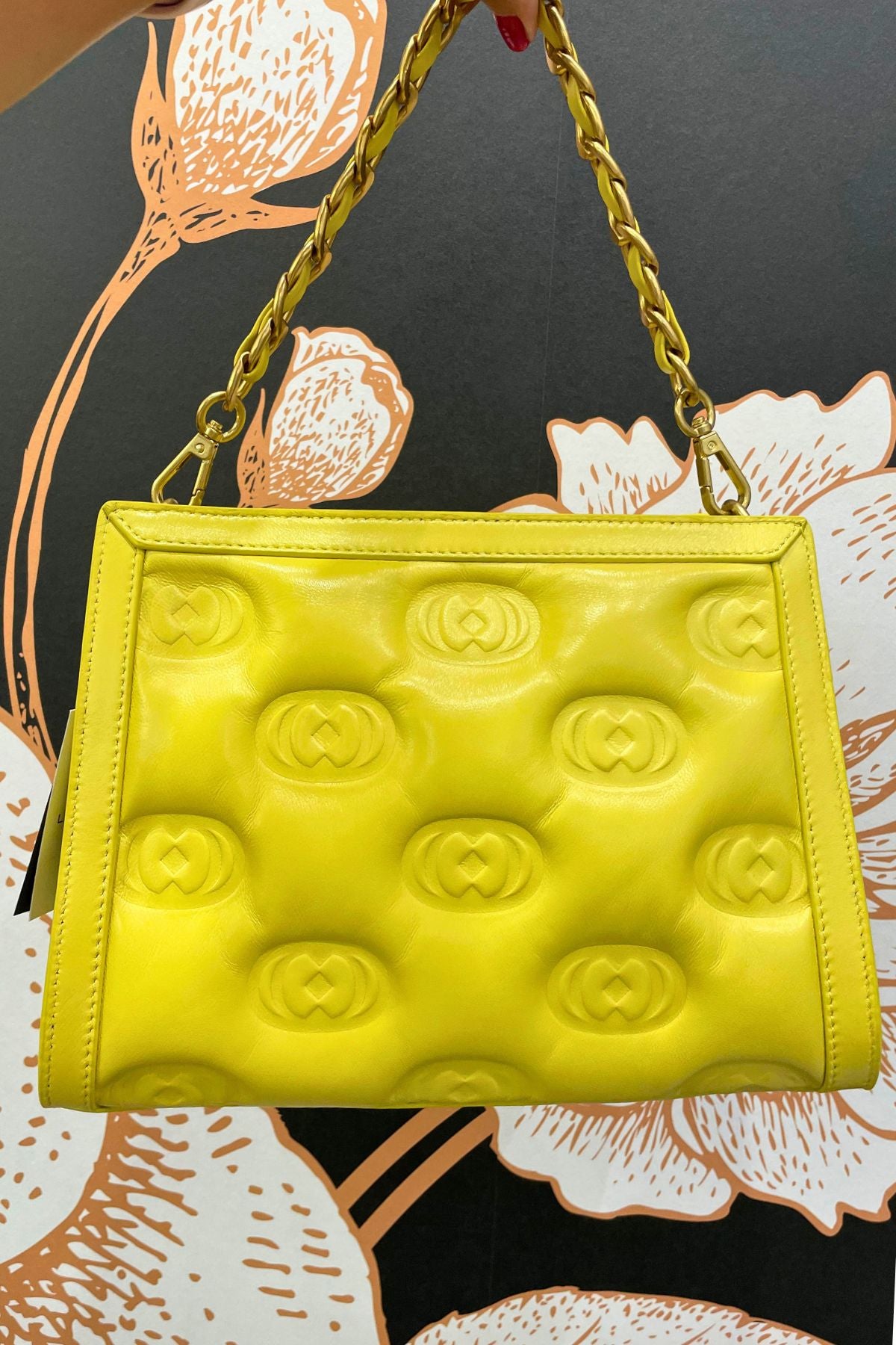 Borsa a spalla Logo Yellow - La Carrie