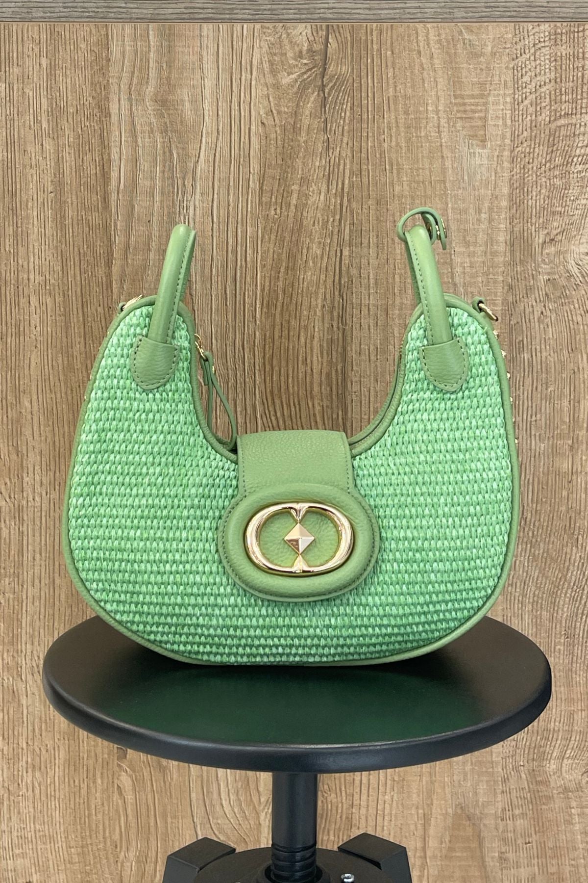 Borsa a mano Noemi Pistacchio - La Carrie