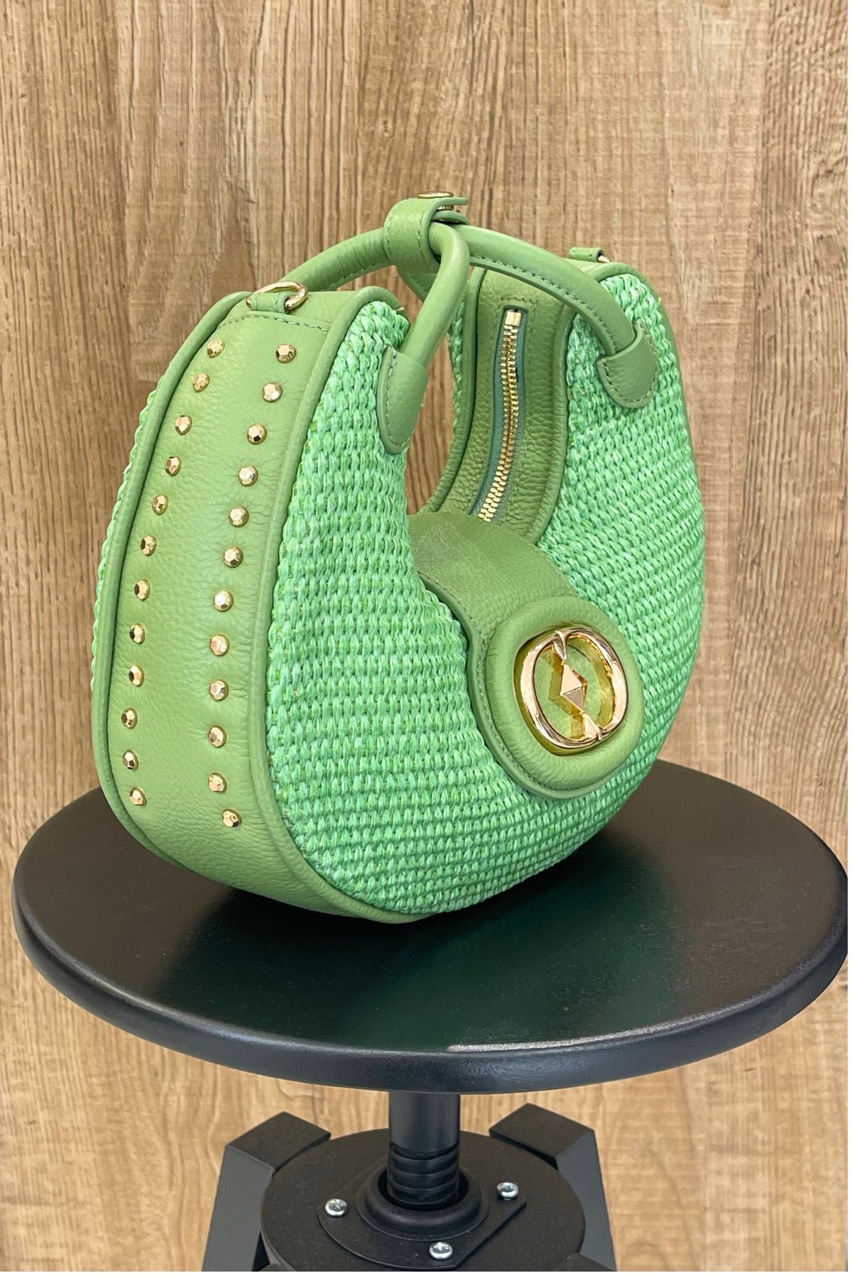 Borsa a mano Noemi Pistacchio - La Carrie