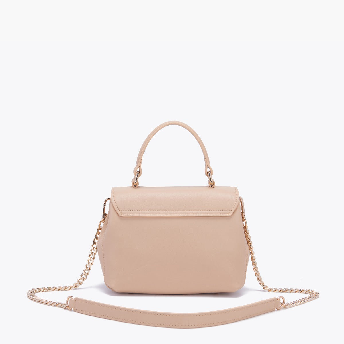Borsa a mano Grace logo strass cappuccino - La Carrie