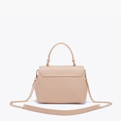 Borsa a mano Grace logo strass cappuccino - La Carrie