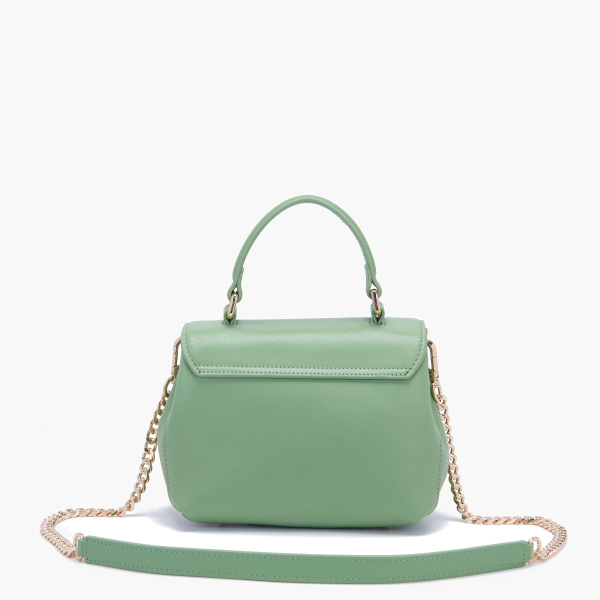 Borsa a mano Grace logo strass pistacchio - La Carrie